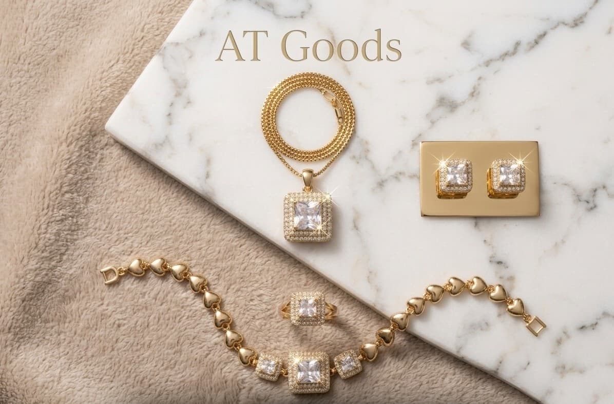  Elegant Square Zircon Jewelry Set 3