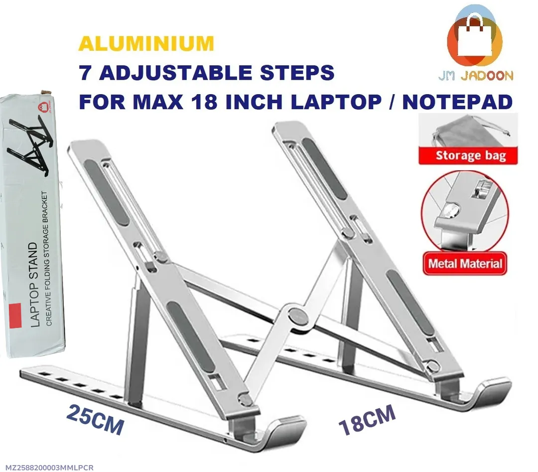 Portable 1 Pcs Foldable Laptop Stand in Grey 2